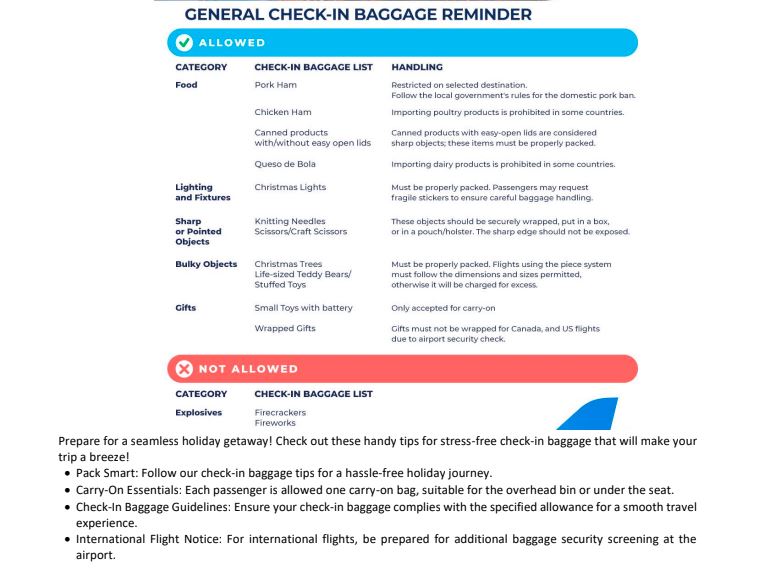 philippines airlines latest travel advisory